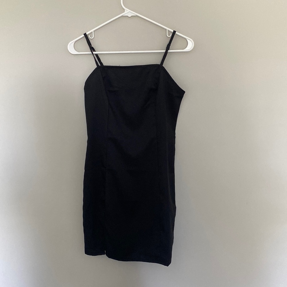Black mini dress. Size S